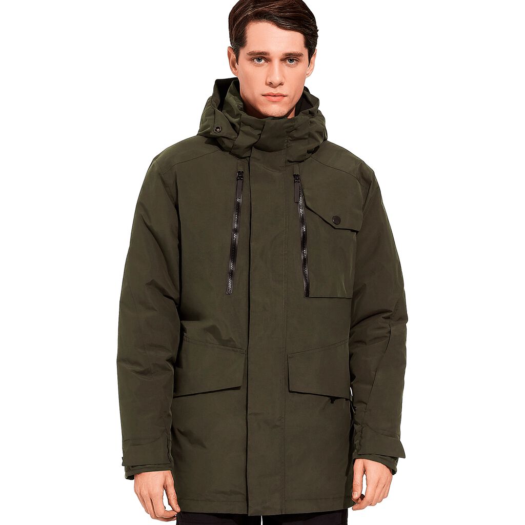 Jack Wolfskin CASTLE HILL hardshell μπουφαν ανδρικα πρασινο | GR5744278